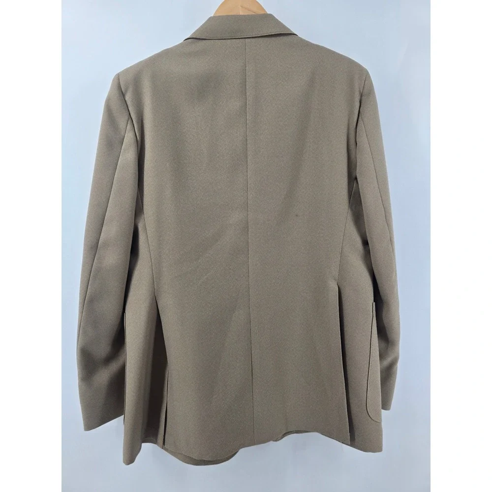 JCPenney Sport Coat Mens 40 American Craftsmen Tan Gold Button Vintage USA EUC